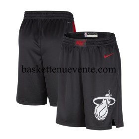 Basket Miami Heat Shorts Nike 2023-2024 City Edition Noir Swingman - Homme